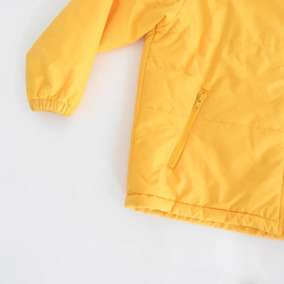 Vintage 90's Northern Getaway Northern Reflections Yellow Puffer Zip Up Jacket L - Picture 3 of 10
